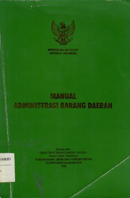 Manual Administrasi Barang Daerah