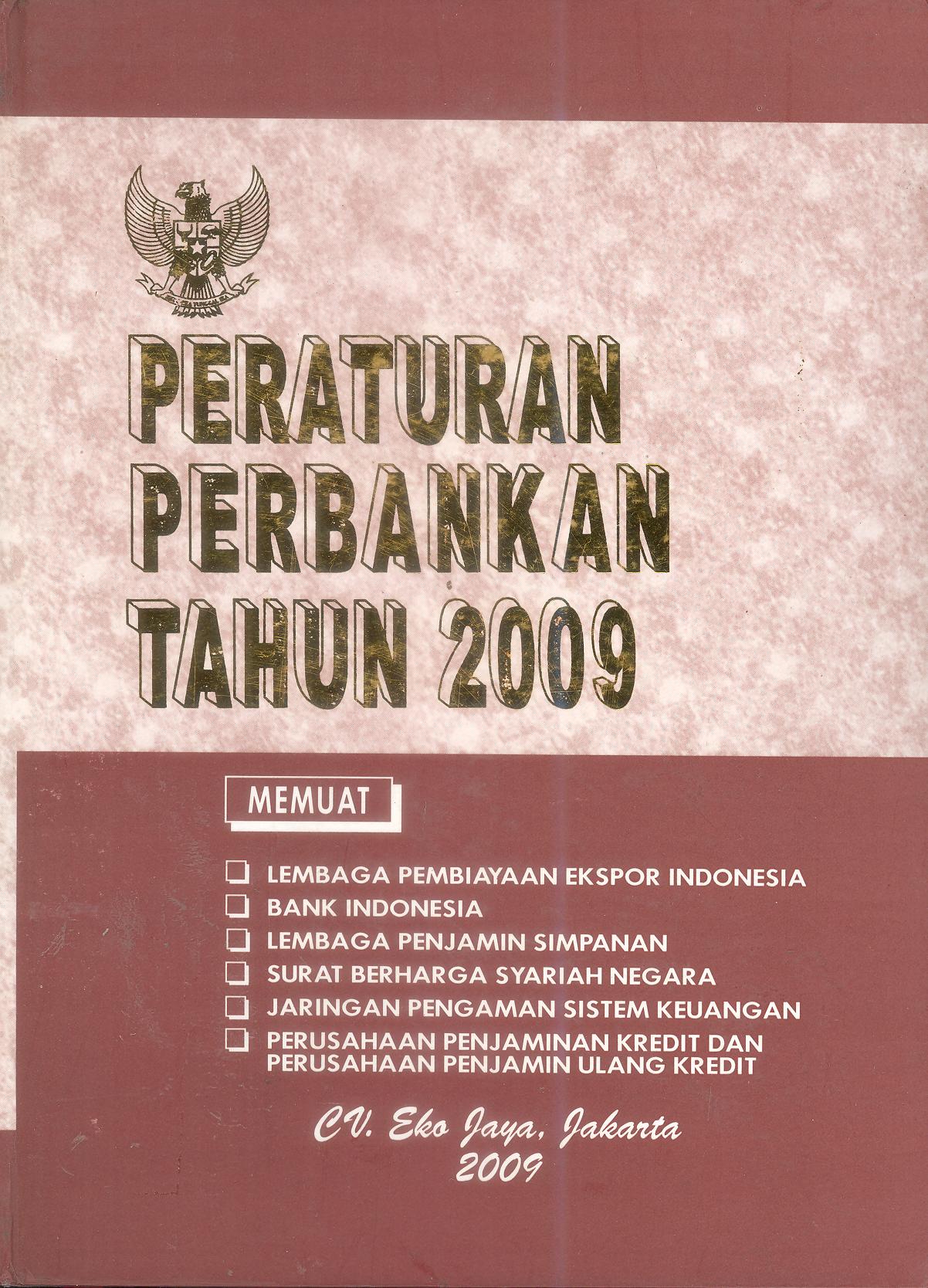 PERATURAN PERBANKAN TAHUN 2009