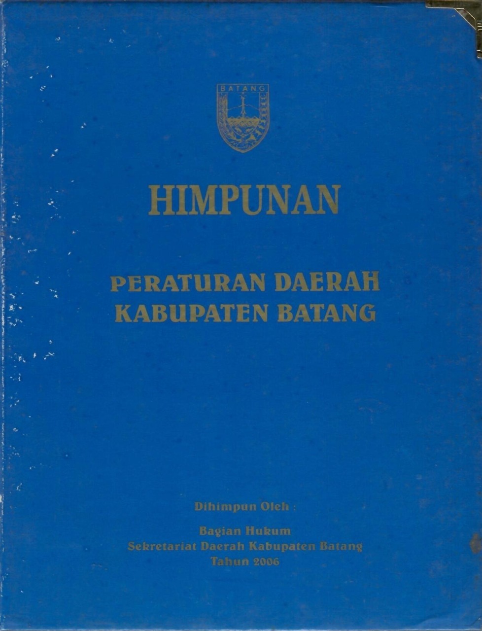Himpunan Peraturan Daerah Kabupaten Batang