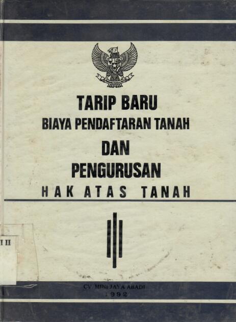 Tarip Baru Biaya Pendaftaran Tanah dan Pengurusan Hak Atas Tanah