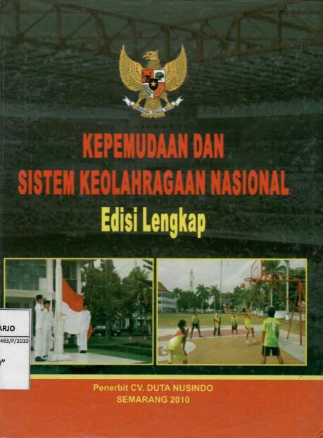 Kepemudaan dan Sistem Keolahragaan Nasional