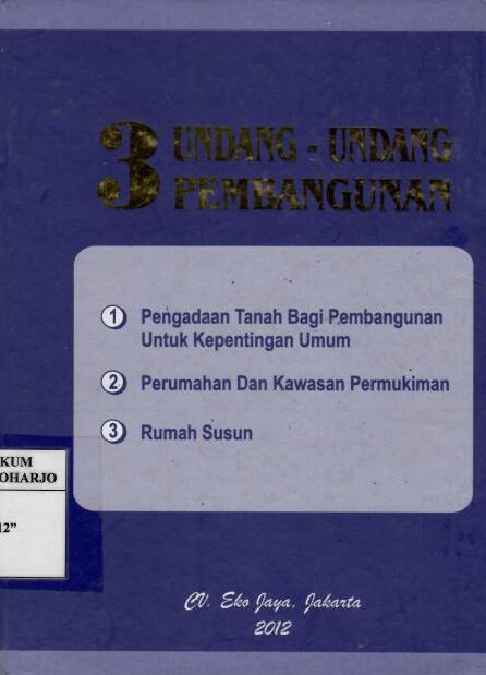 Tiga Undang-Undang Pembangunan