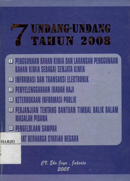 7 Undang-Undang Tahun 2008
