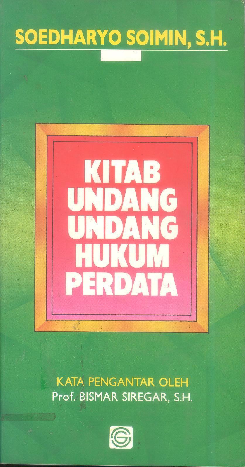 KITAB UNDANG-UNDANG HUKUM PERDATA