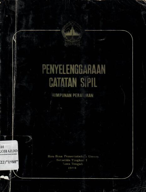 Himpunan Peraturan Penyelenggaraan Catatan Sipil