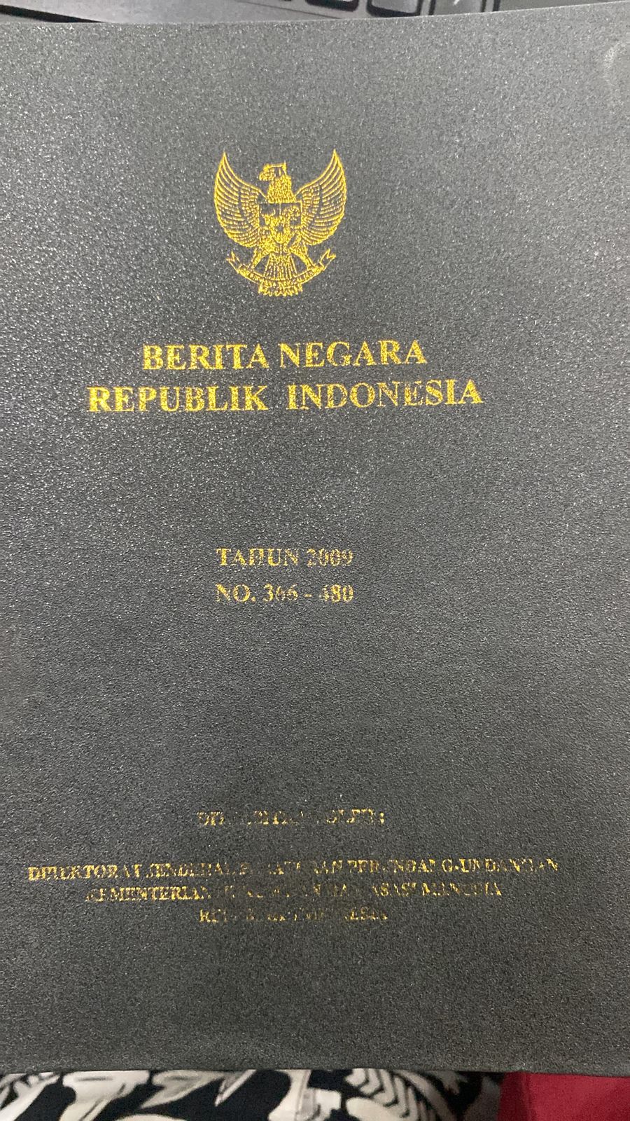 BERITA NEGARA REPUBLIK INDONESIA TAHUN 2009 NO. 366-480
