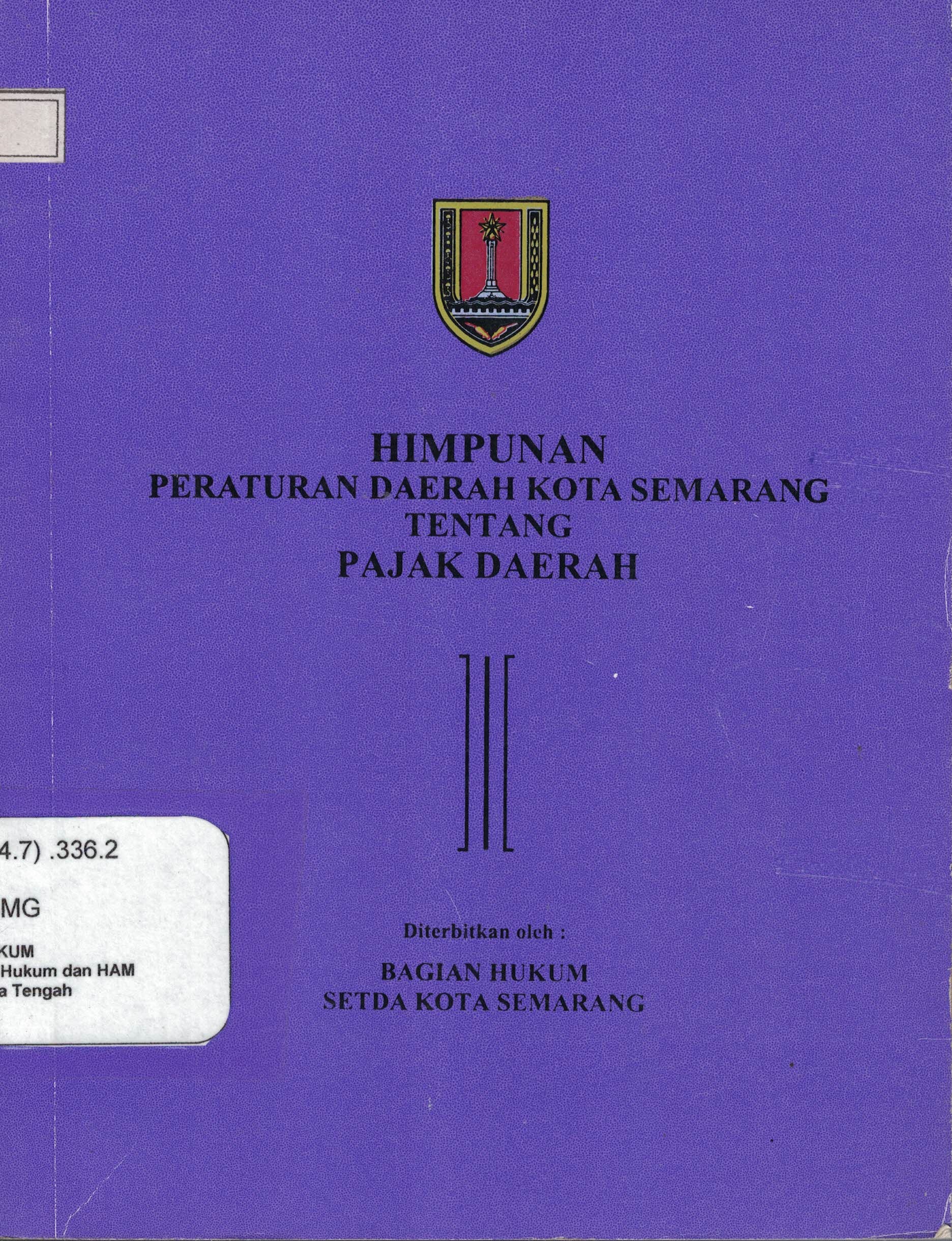 Himpunan Peraturan Daerah Kota Semarang tentang Pajak Daerah
