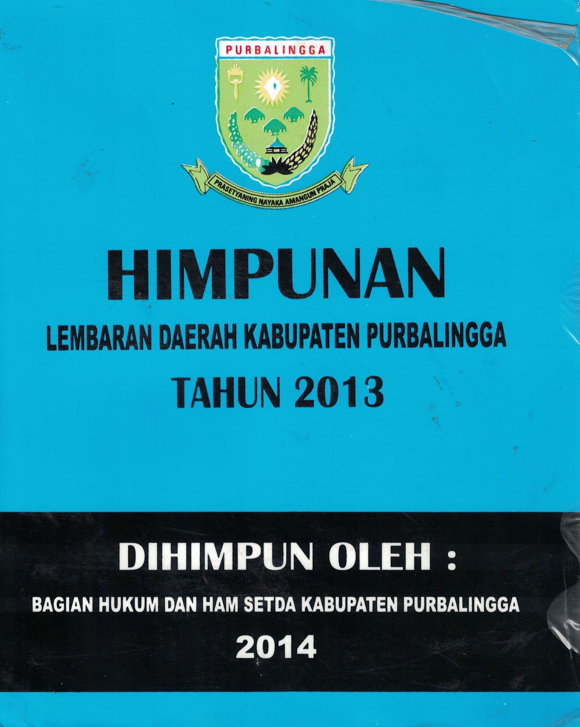 Himpunan Lembaran Daerah Kabupaten Purbalingga Tahun 2013