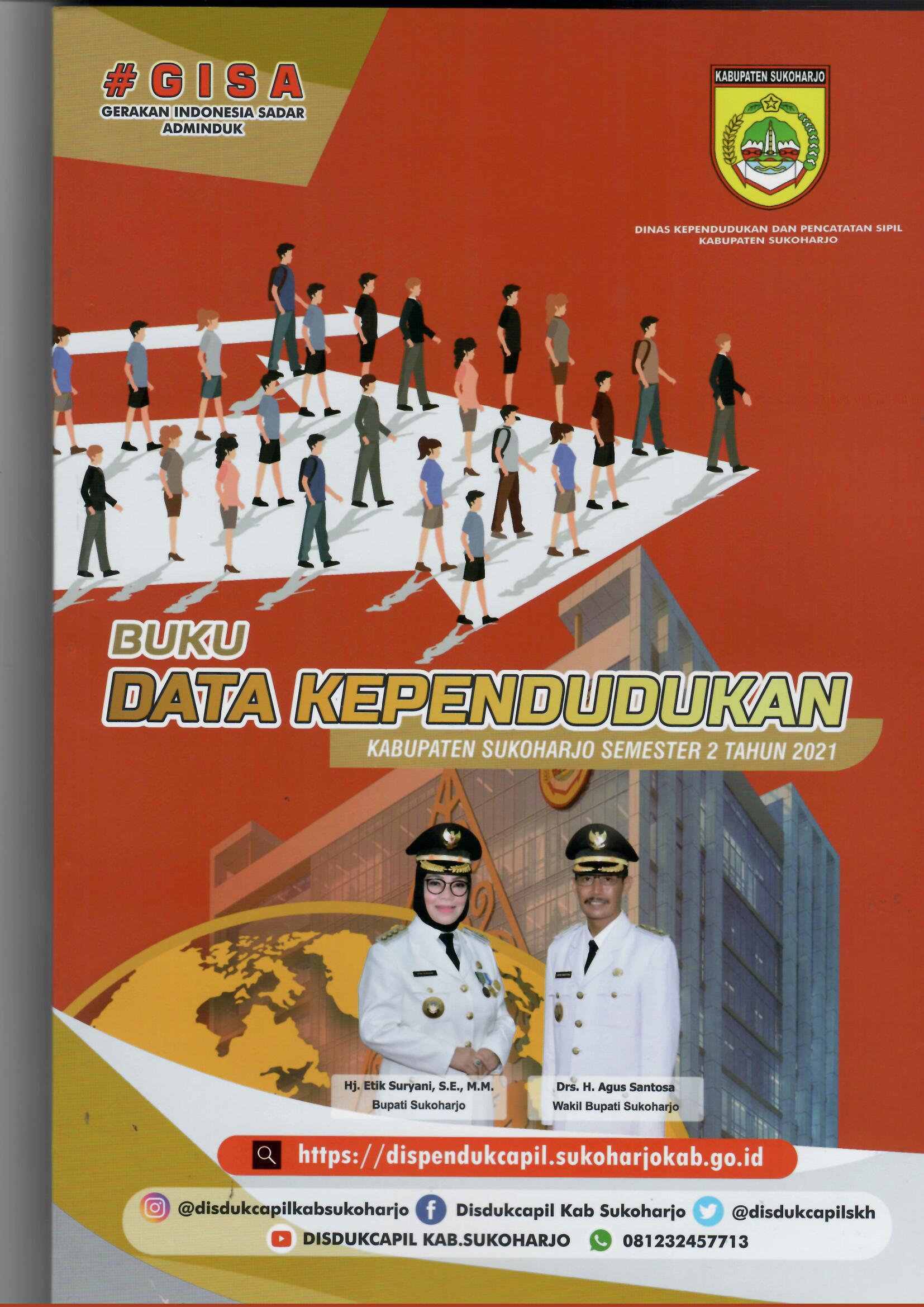 Buku Data Kependudukan Kabupaten Sukoharjo Semester 2 Tahun 2021