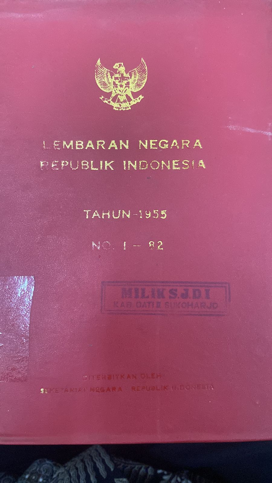 LEMBARAN NEGARA REPUBLIK INDONESIA TAHUN-1955 NO.1-82