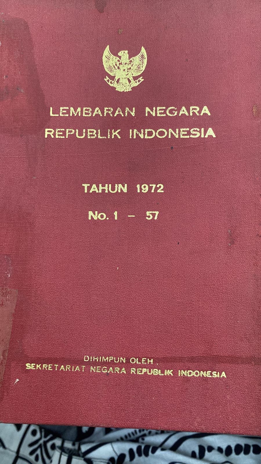 LEMBARAN NEGARA REPUBLIK INDONESIA TAHUN 1972 NO.1-57