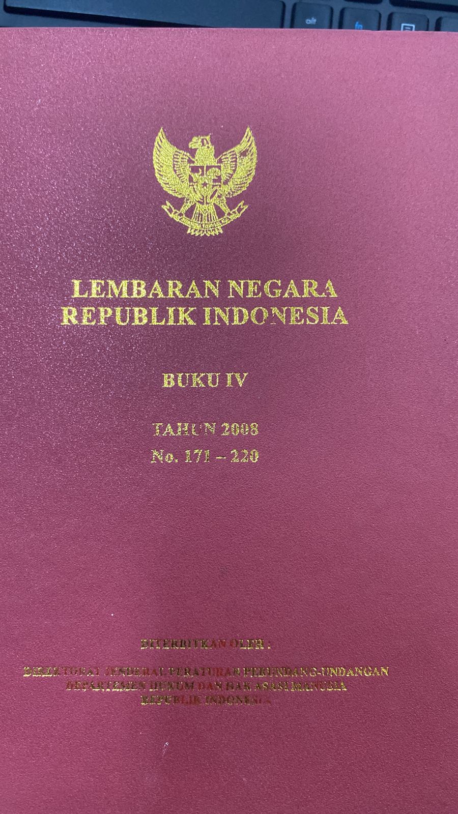 LEMBARAN NEGARA REPUBLIK INDONESIA TAHUN 2008 NO. 171-220