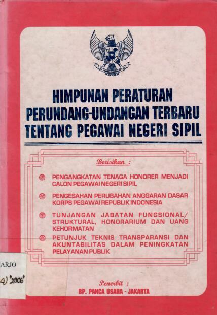 Himpunan Peraturan Perundang-Undangan Terbaru tentang Pegawai Negeri Sipil