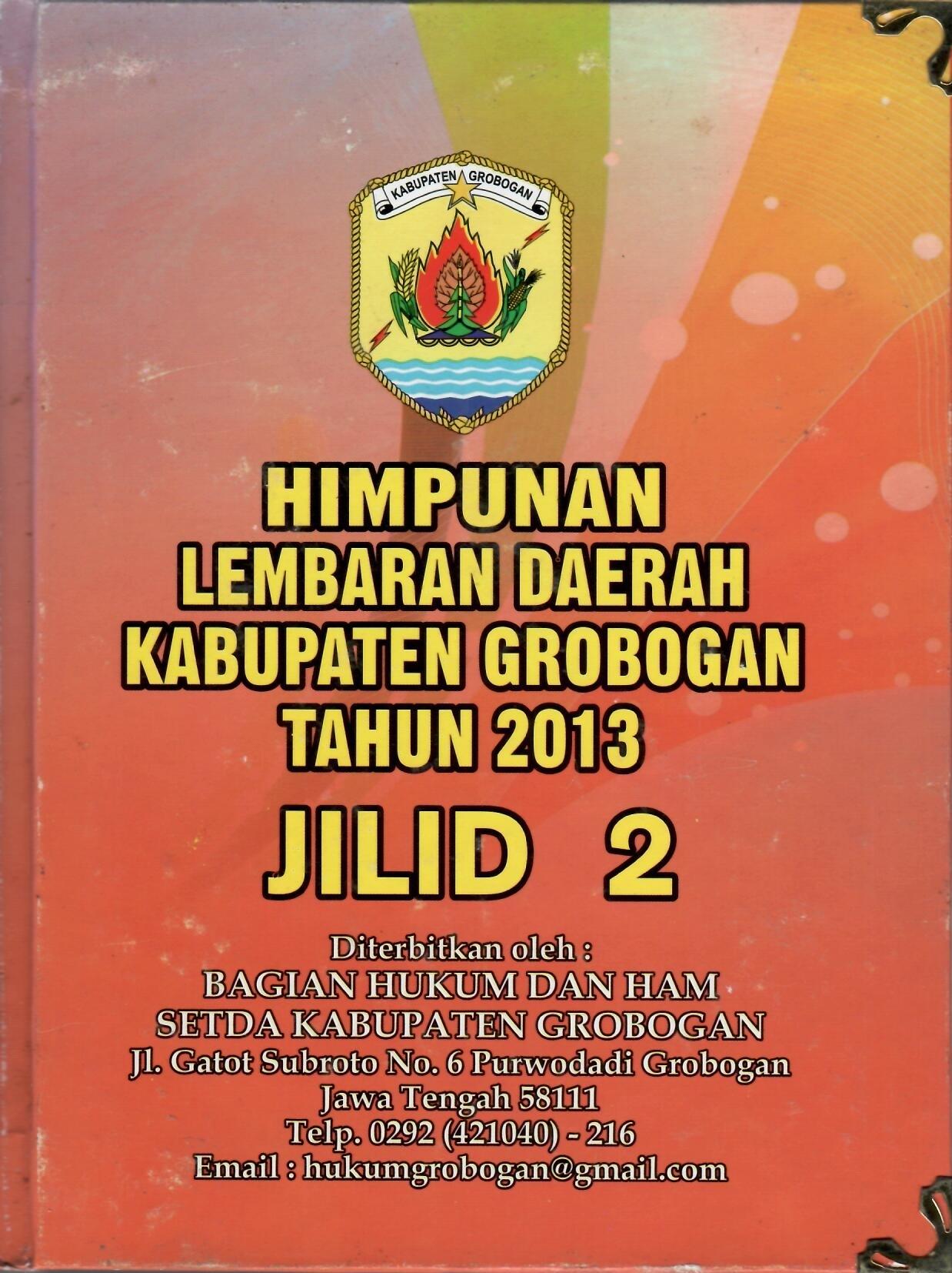 Himpunan Lebaran Daerah Kabupaten Grobogan Tahun 2013 Jilid 2