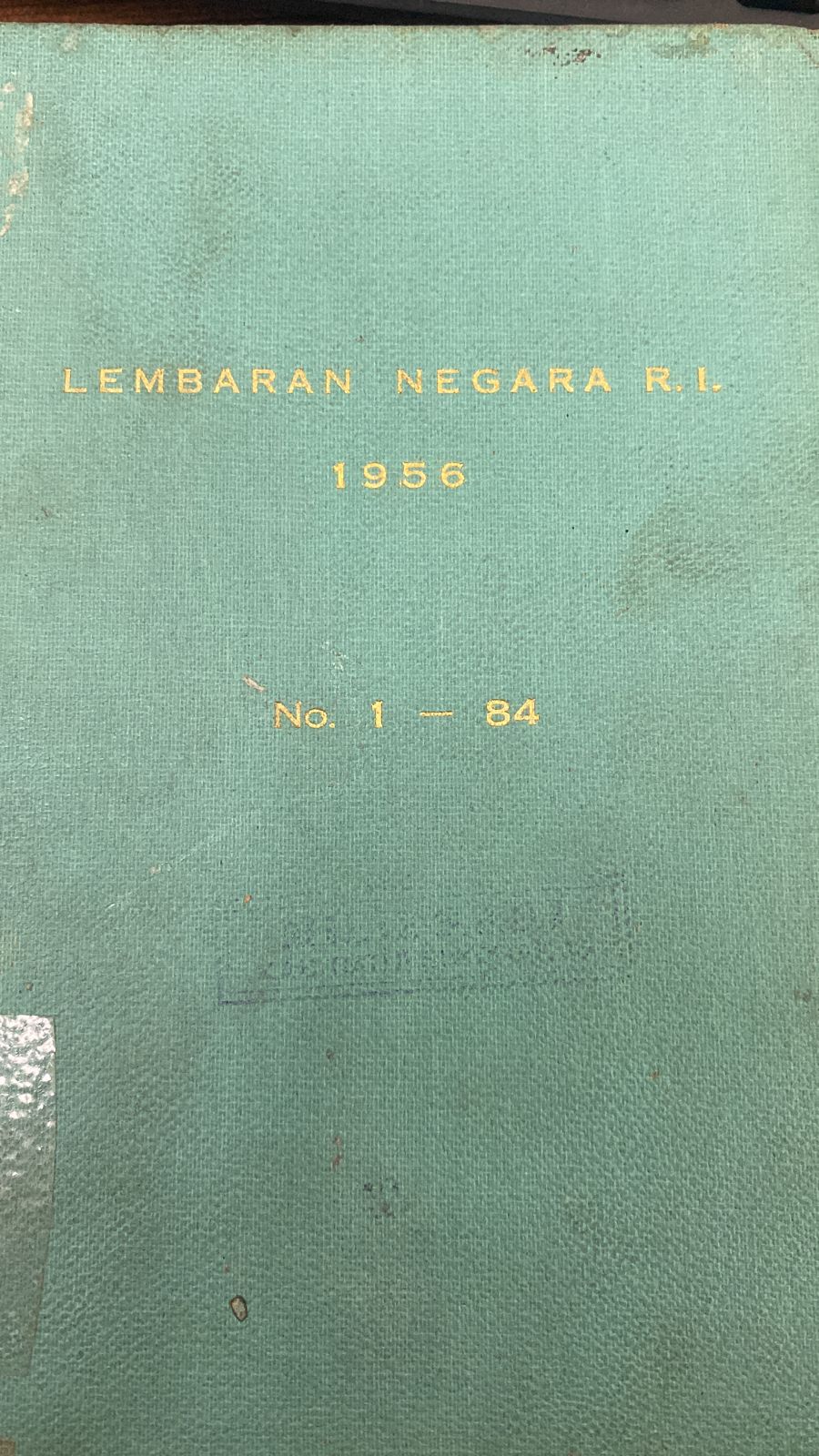 LEMBARAN NEGARA R.I 1956 NO. 1-84