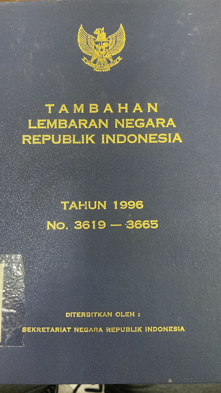 TAMBAHAN LEMBARAN REPUBLIK INDONESIA TAHUN 1996 NO. 3619-3665
