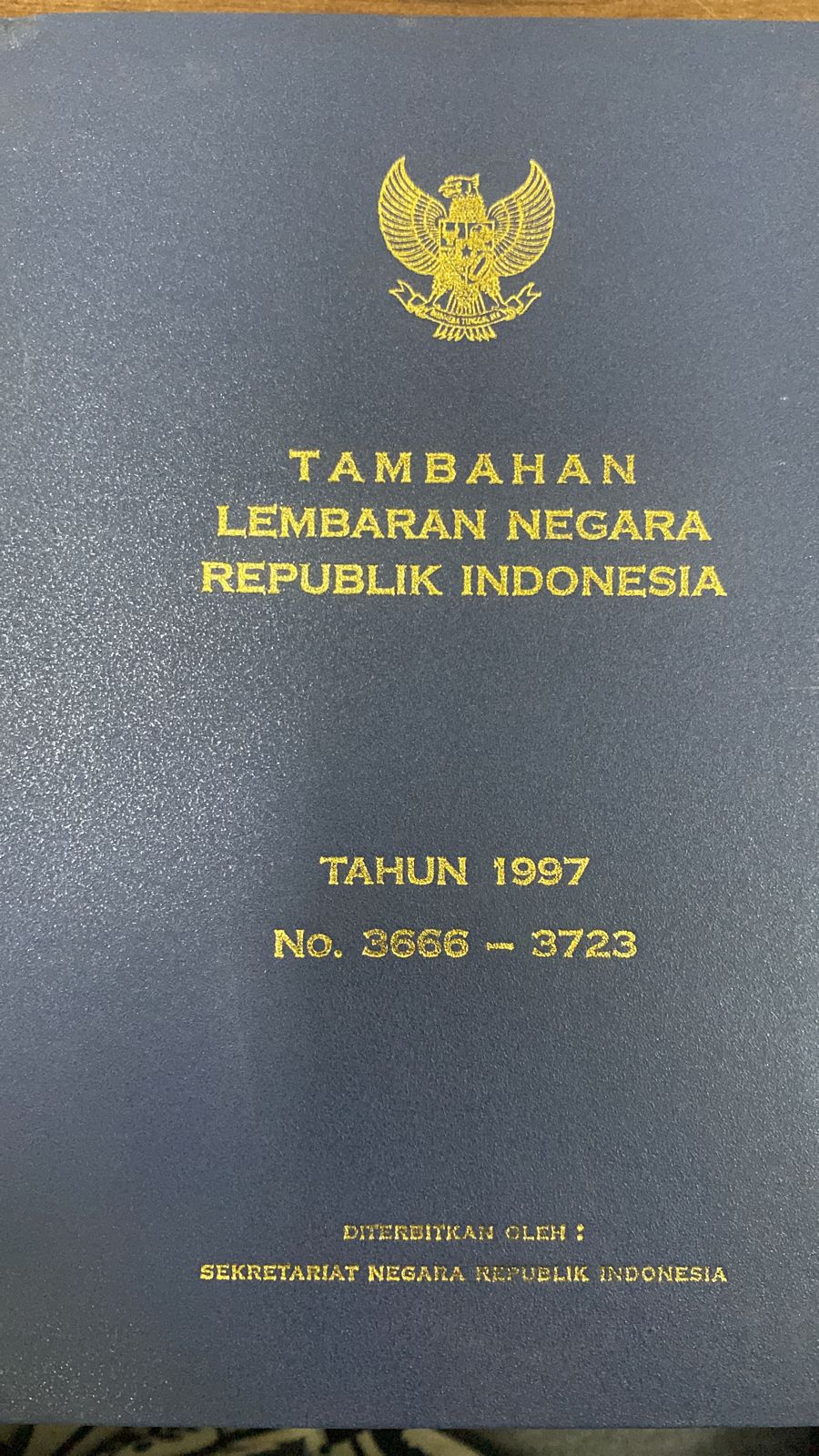 TAMBAHAN LEMBARAN NEGARA REPUBLIK INDONESIA TAHUN 1997 NO. 3666-3723