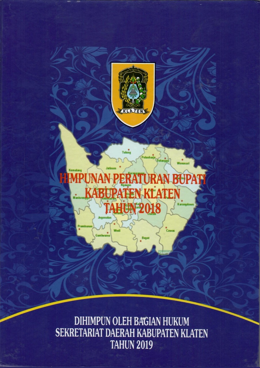 Himpunan Peraturan Bupati Kabupaten Klaten Tahun 2018