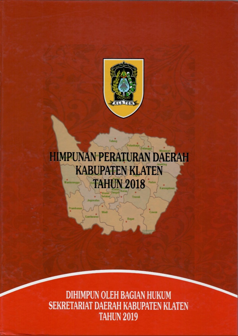 Himpunan Peraturan Daerah Kabupaten Klaten Tahun 2018