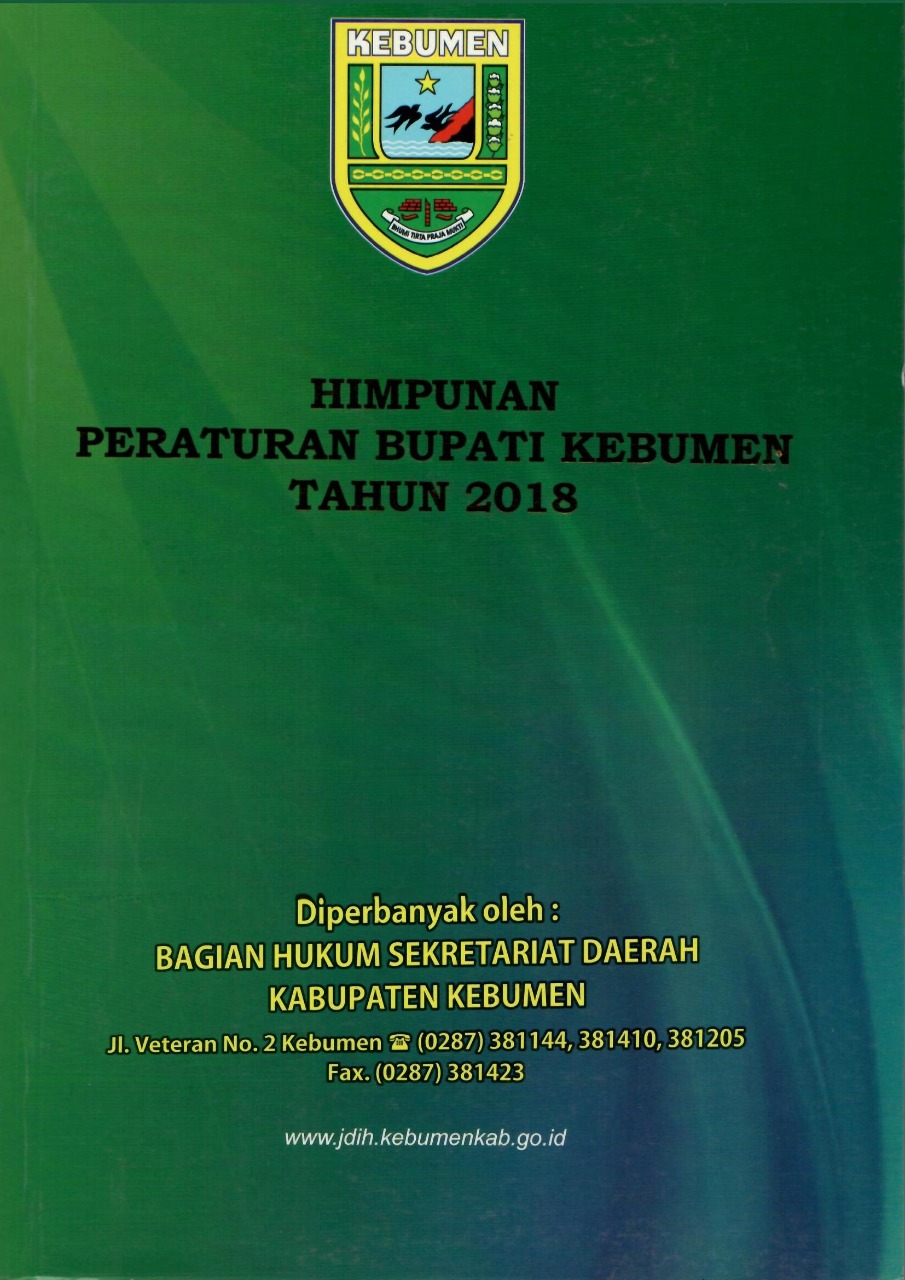 Himpunan Peraturan Bupati Kebumen Tahun 2018