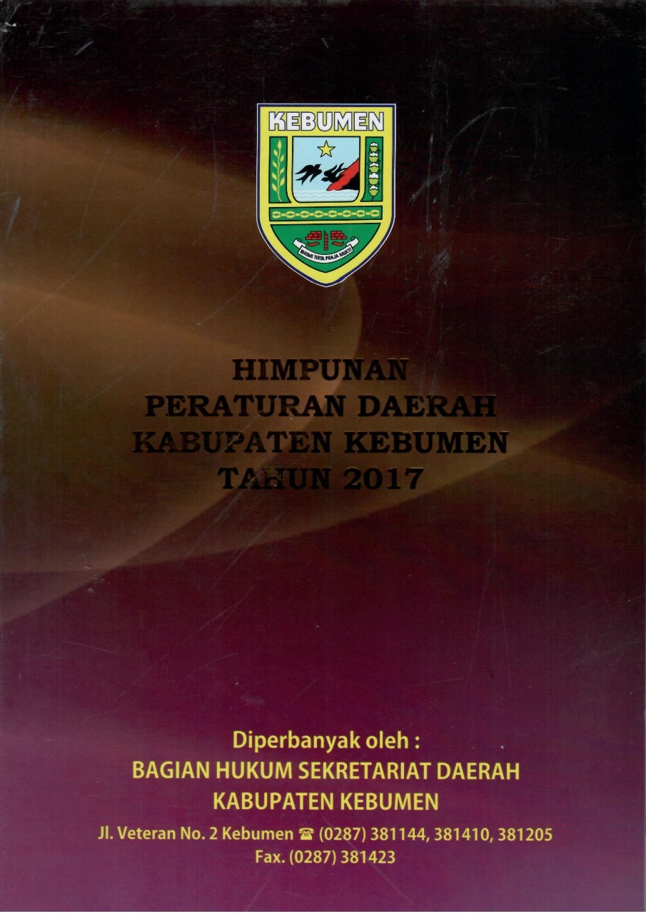 Himpunan Peraturan Daerah Kabupaten Kebumen Tahun 2017