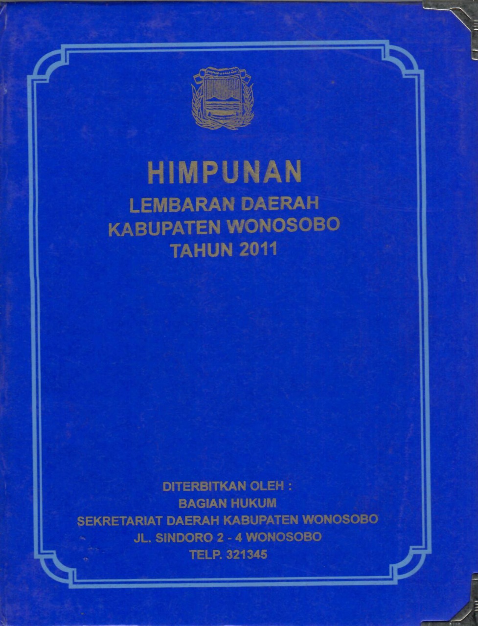 Himpunan Lembaran Daerah Kabupaten Wonosobo Tahun 2011