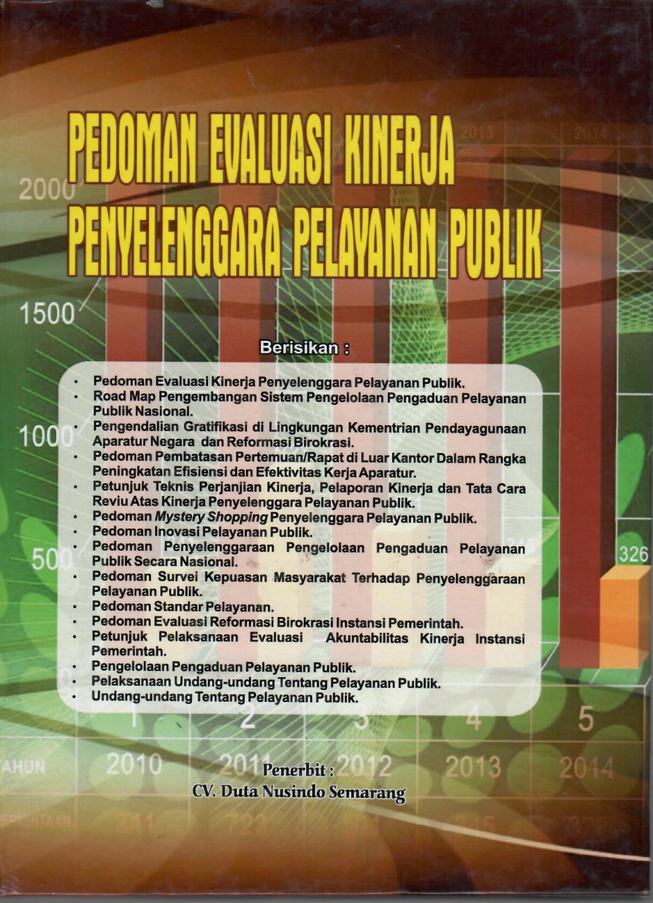 Pedoman Evaluasi Kinerja Penyelenggara Pelayanan Publik