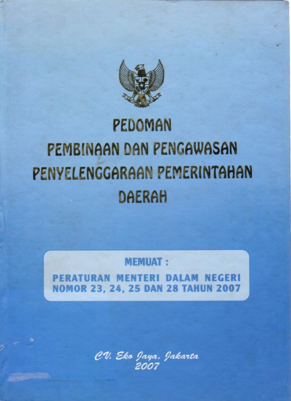 Pedoman Pembinaan dan Pengawasan Penyelenggaraan Pemerintahan Daerah