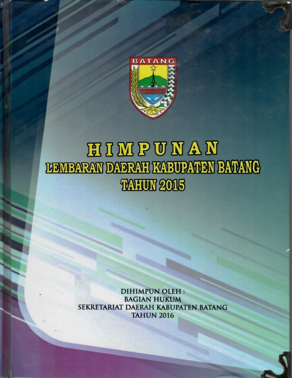 Himpunan Lembaran Daerah Kabupaten Batang Tahun 2015