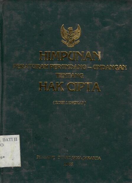 Himpunan Peraturan Perundang-Undangan tentang Hak Cipta