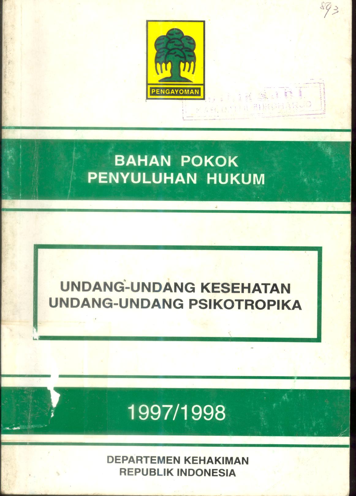 Bahan Pokok Penyuluhan Hukum