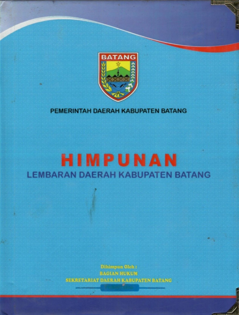 Himpunan Lembaran Daerah Kabupaten Batang