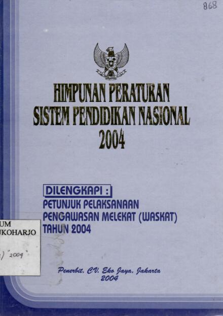 Himpunan Peraturan Sistem Pendidikan Nasional 2004