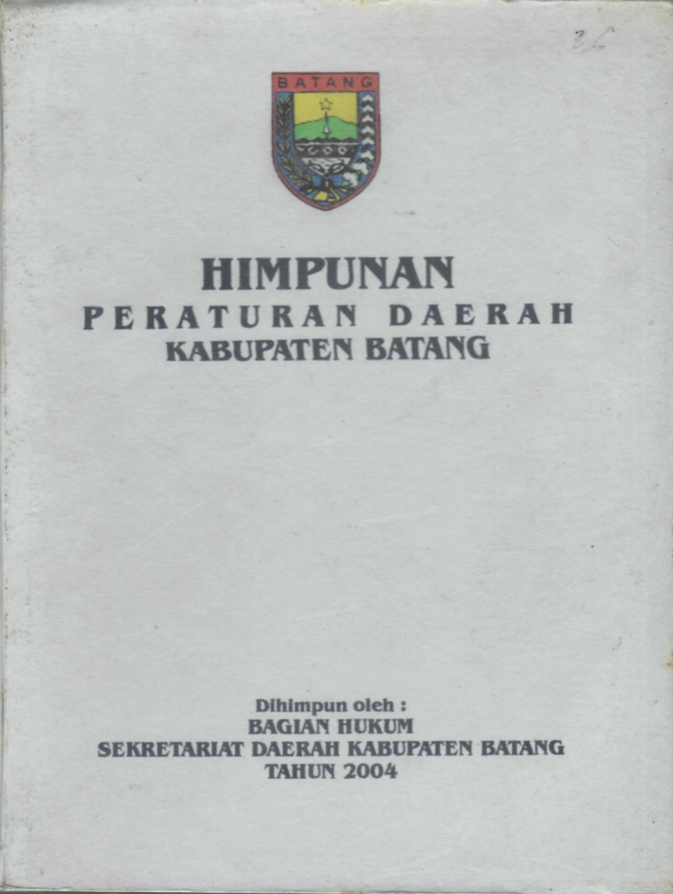 Himpunan Peraturan Daerah Kabupaten Batang
