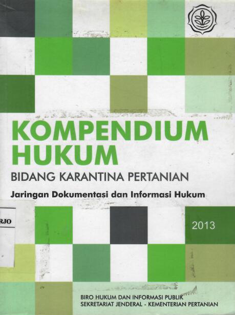 Kompendium Hukum Bidang Karantina Pertanian
