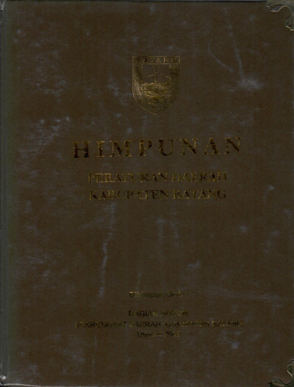 Himpunan Peraturan Daerah Kabupaten Batang