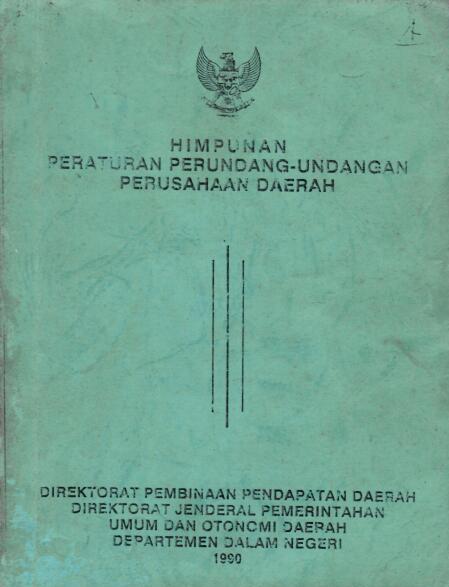 Himpunan Peraturan Perundang-Undangan Perusahaan Daerah