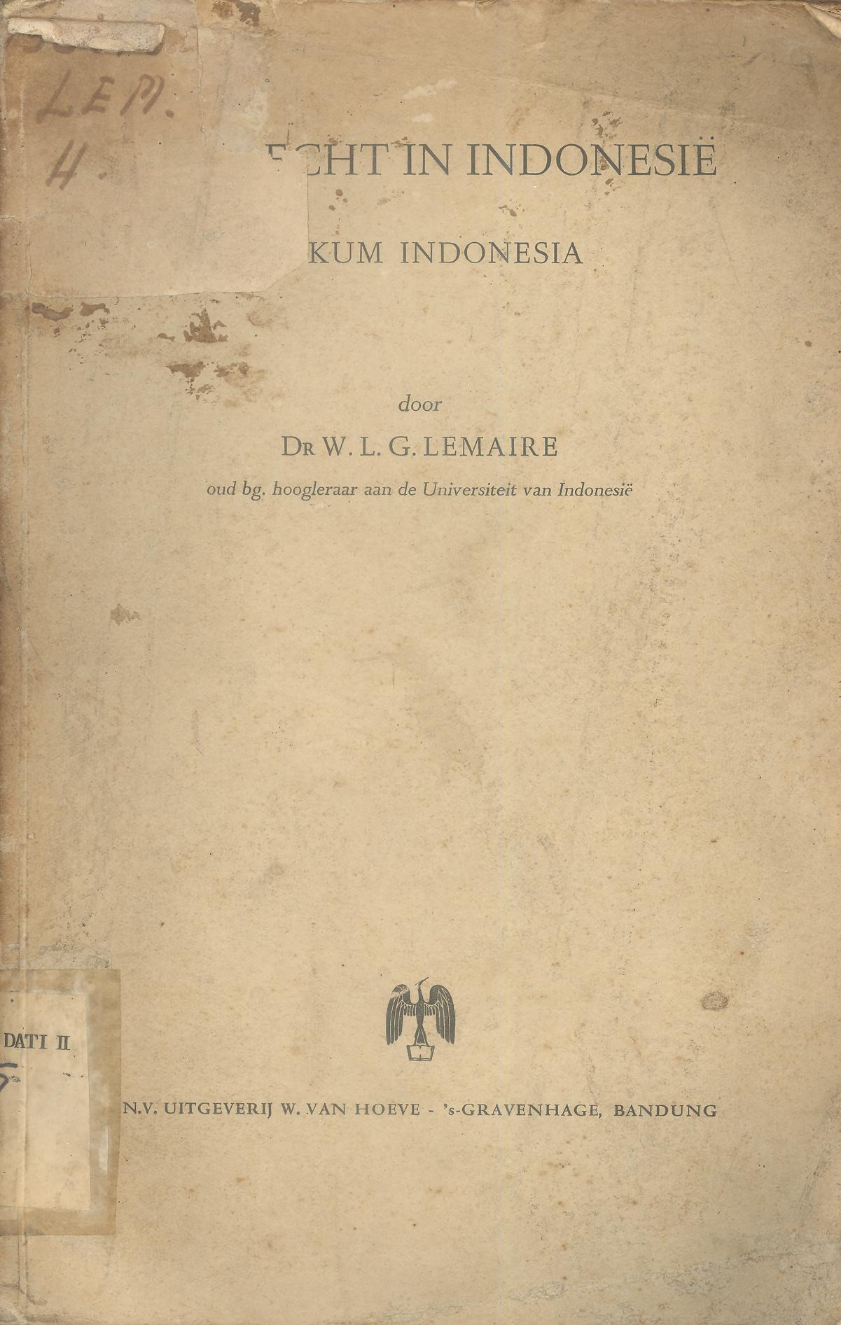 Het Recht In Indonesie