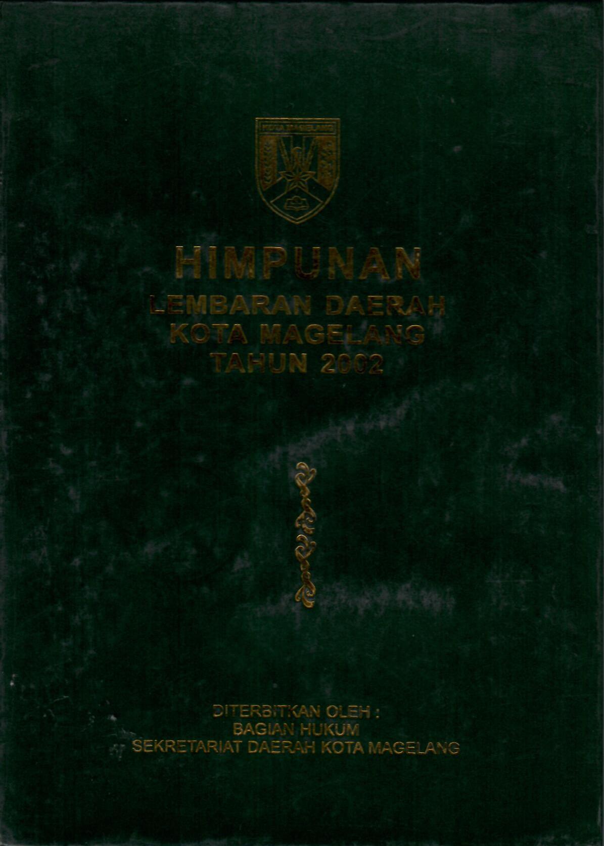 Himpunan Lembaran Daerah Kota Magelang Tahun 2002