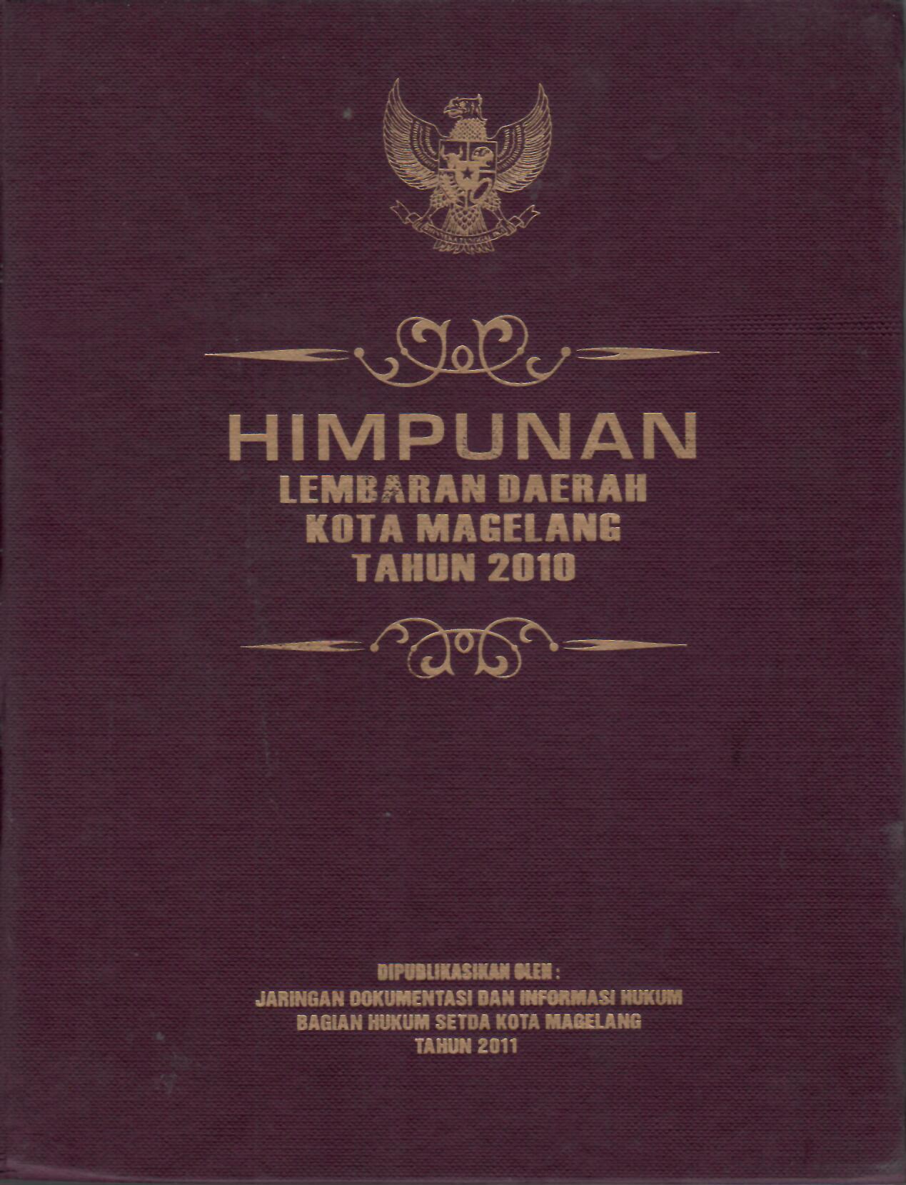 Himpunan Lembaran Daerah Kota Magelang Tahun 2010