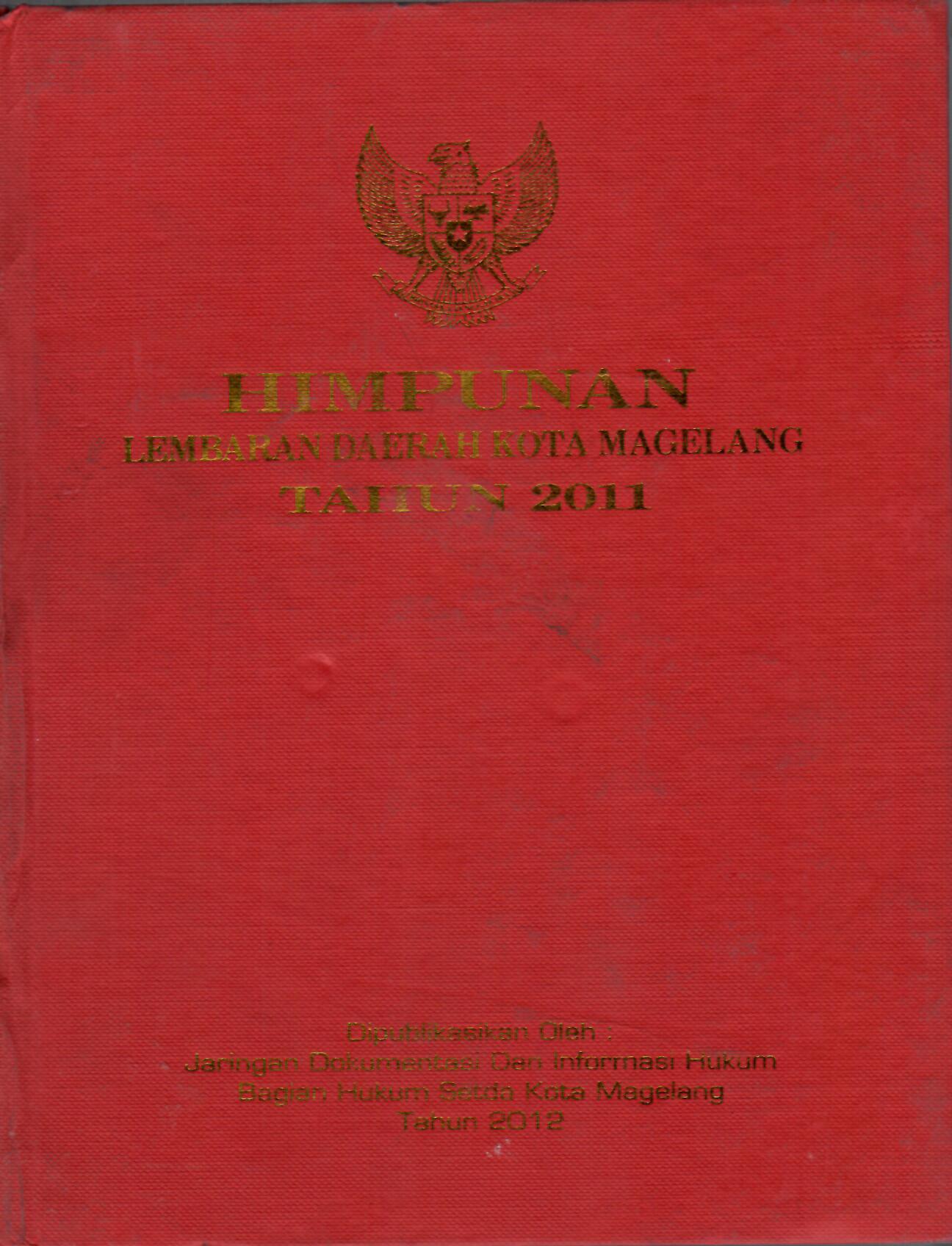 Himpunan Lembaran Daerah Kota Magelang Tahun 2011