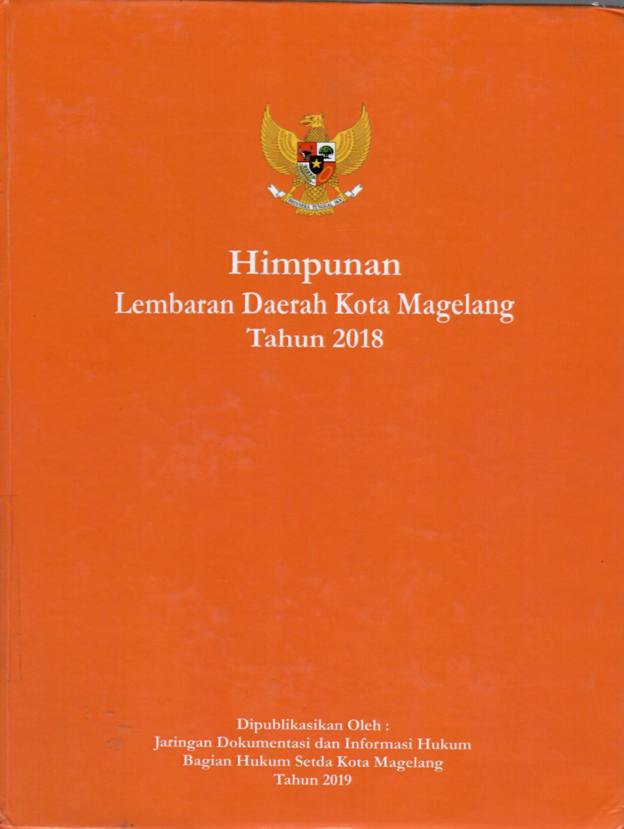 Himpunan Lembaran Daerah Kota Magelang Tahun 2018