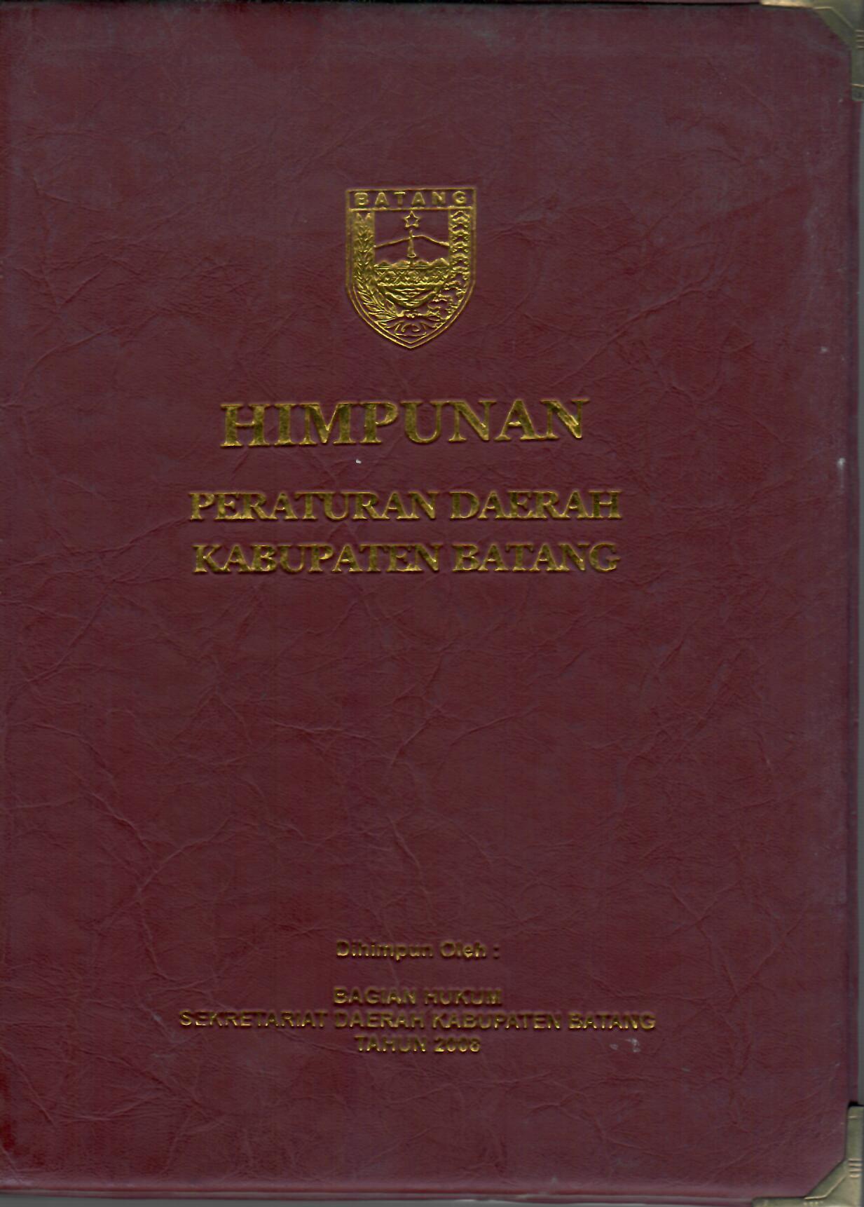 Himpunan Peraturan Daerah Kabupaten Batang