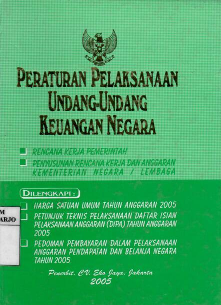 Peraturan Pelaksanaan Undang-Undang Keuangan Negara, Rencana Kerja Pemerintah, Penyusunan Rencana Kerja dan Anggaran Kementerian Negara/Lembaga