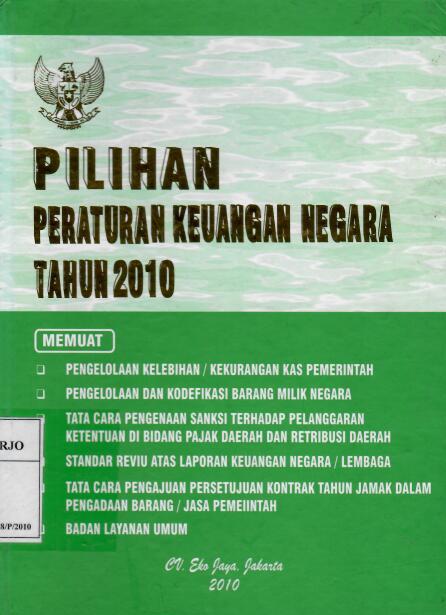 Pilihan Peraturan Keuangan Negara Tahun 2010