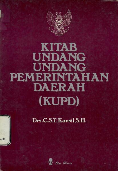 Kitab Undang-Undang Pemerintahan Daerah (KUPD)