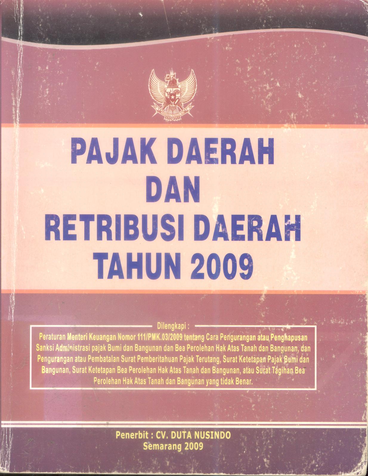 Pajak Daerah dan Retribusi Daerah Tahun 2009