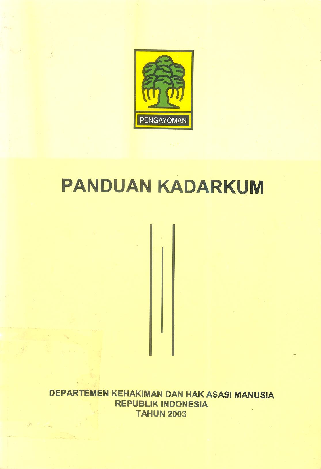 PANDUAN KADARKUM