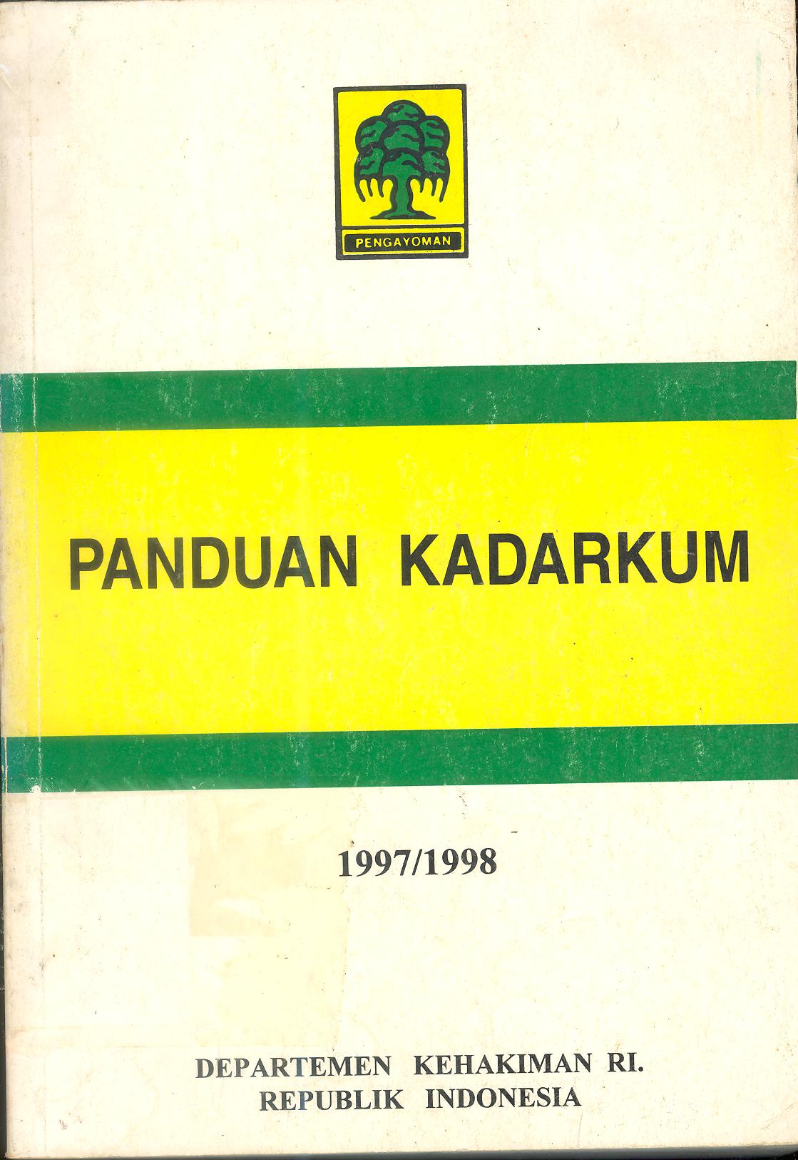 PANDUAN KADARKUM
