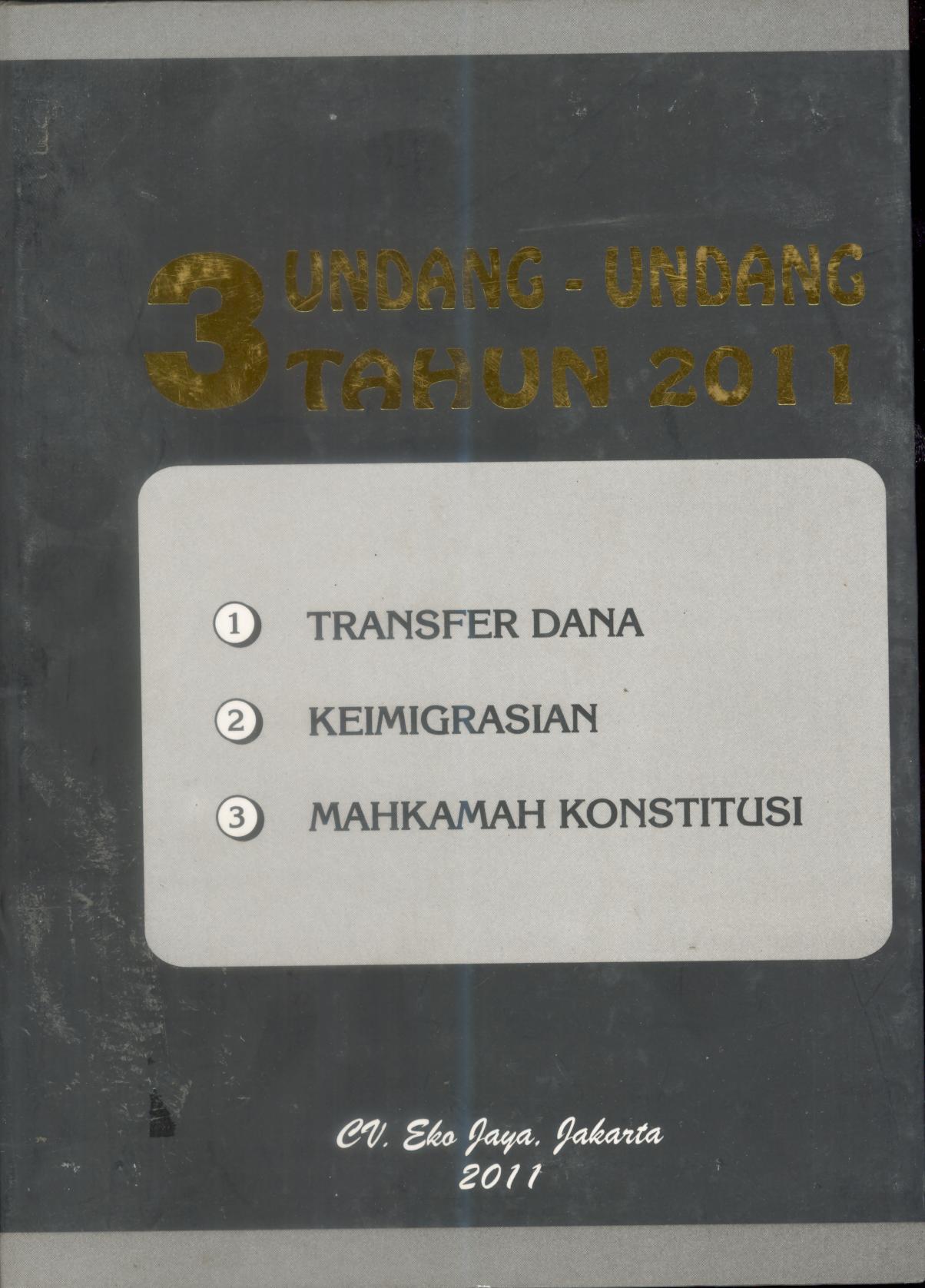 3 Undang-Undang Tahun 2011
